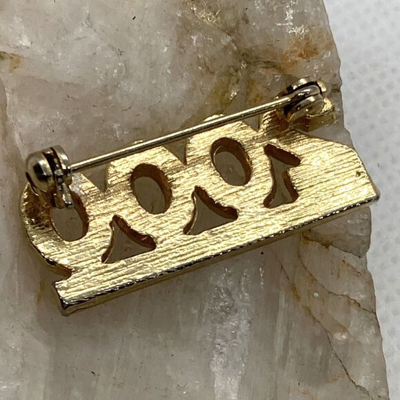 Vintage Lot of 5 Gold Tone Brooch Pin LC Golf Clubs JJ Face Rhinestone 2000‎ Y - Picture 11 of 16